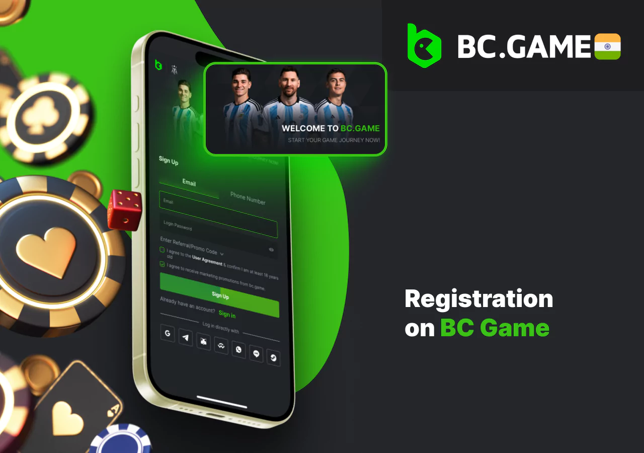 The process of registering a new user account